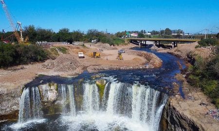 Cascada del Saladillo: Enrico supervisó los trabajos para la segunda etapa de la obra hídrica