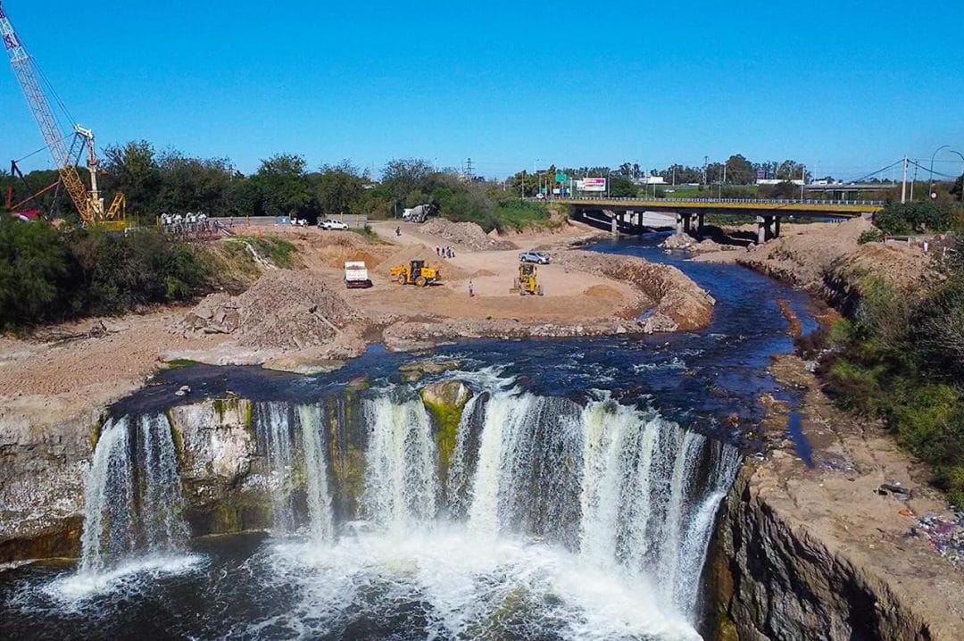 Cascada del Saladillo: Enrico supervisó los trabajos para la segunda etapa de la obra hídrica