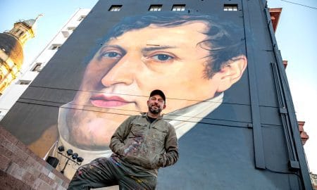 Se inauguró el nuevo Mural de Belgrano en el Pasaje Juramento