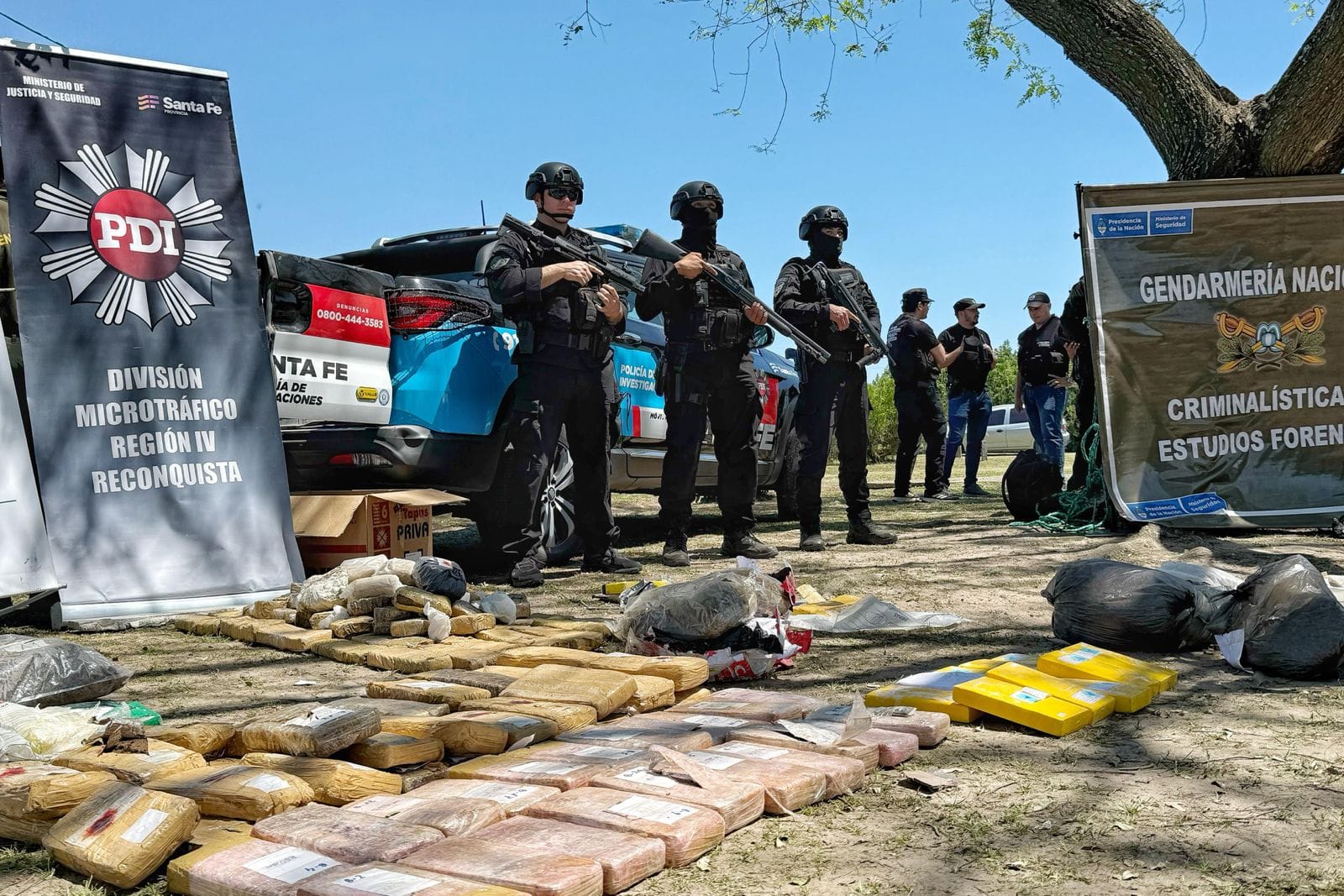 Pullaro y Scaglia participaron de una histórica quema de drogas en el norte provincial