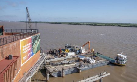 Avanzan las obras de reconstrucción y ampliación del muelle del Parque España