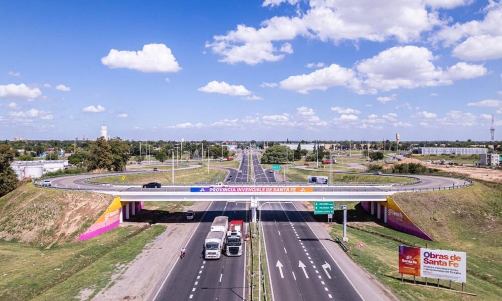 Este lunes queda habilitado el tercer carril de la Autopista Rosario-Santa Fe