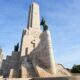Inauguraron la restauración del Monumento a la Bandera