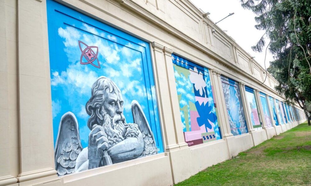 Inauguraron el primer mural colectivo en El Salvador