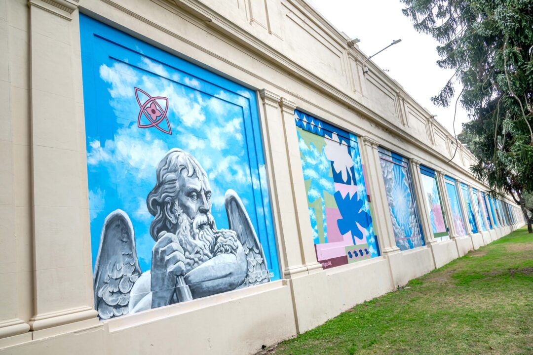 Inauguraron el primer mural colectivo en El Salvador